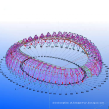 Pré -fabricados quadros espaciais Truss Basketball Stadium Construction Gymnssium